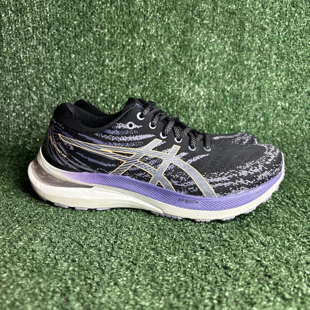 Asics Gel-Kayano 29 Women's Size 7.5 Running Shoes Black Purple Grape